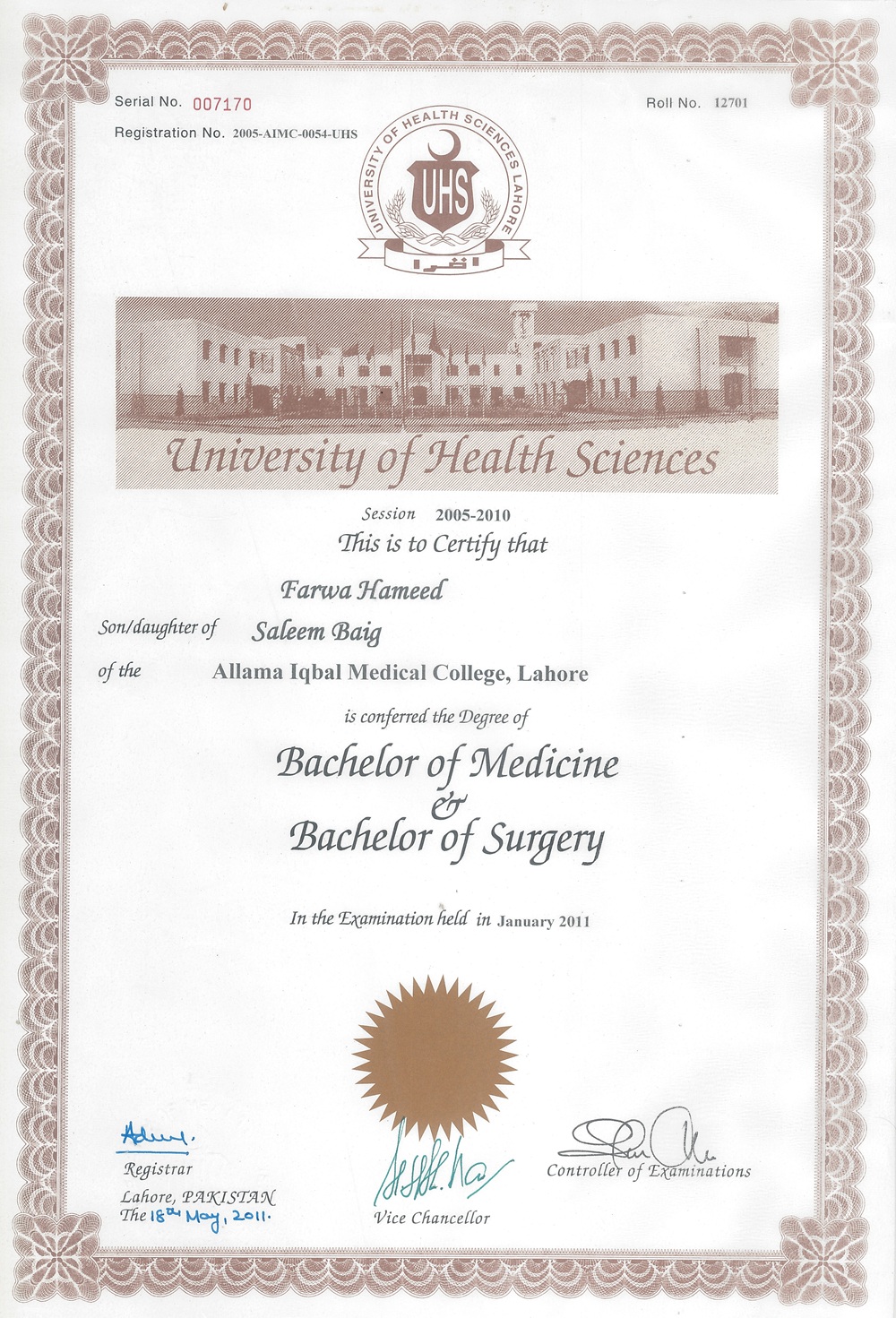 MBBS Degree